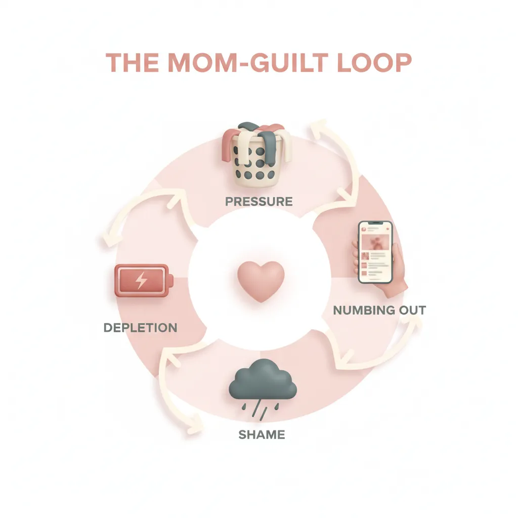 Mom guilt cycle diagram
